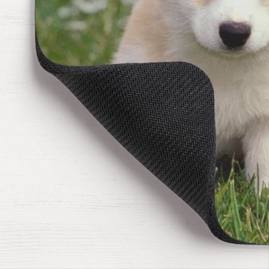 かわいい子犬の恋人のギフトペンブロークウェルシュコーギー マウスパッド (コーナー)
