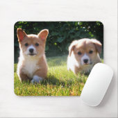 かわいい子犬の恋人のギフトペンブロークウェルシュコーギー マウスパッド (マウス)