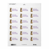 かわいい子犬の恋人ケアンテリア ラベル (フルシート)