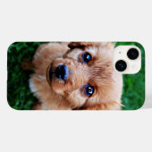 かわいい子犬の愛らしい写真 Case-Mate iPhoneケース (裏面 (横))