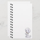 かわいい子犬の文房具 便箋 (正面/裏面)