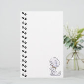 かわいい子犬の文房具 便箋 (スタンド正面)