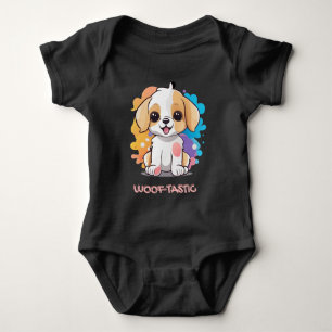 かわいい子犬の斑点(カラフル多い) ベビーボディスーツ