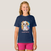 かわいい子犬の斑点(カラフル多い) Tシャツ (正面フル)