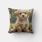 かわいい子犬の枕クッション クッション (正面)