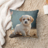 かわいい子犬の枕クッション クッション (ブランケット)