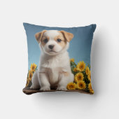 かわいい子犬の枕クッション クッション (正面)