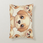 かわいい子犬の枕 アクセントクッション (正面(垂直))