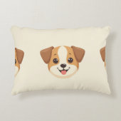 かわいい子犬の枕 アクセントクッション (正面)