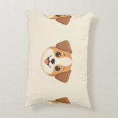 かわいい子犬の枕 アクセントクッション (裏面(縦))