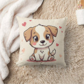 かわいい子犬の枕 クッション (ブランケット)