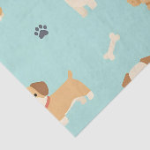 かわいい子犬の柄 薄葉紙 (詳細)