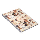 かわいい子犬の桃 ノートブック (右側)