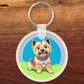 🐶 かわいい子犬の毎日使えるグッズ 🐶 キーホルダー (正面)
