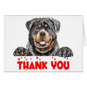 かわいい子犬の水の色ロットワイラーありがとう (正面横)