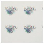 かわいい子犬の水彩（ばちゃばちゃ）跳ねる抽象芸術 ファブリック (見本)