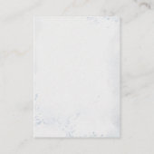 かわいい子犬の水色おむつラッフルベビーシャワー エンクロージャーカード (裏面)