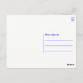 かわいい子犬の漫画のボクサー犬ありがとう ポストカード (裏面)