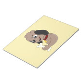かわいい子犬の漫画メモ帳 ノートパッド (アングル)