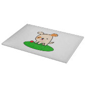 かわいい子犬の漫画 カッティングボード (角)