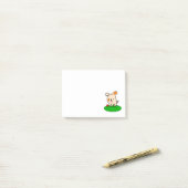 かわいい子犬の漫画 ポストイット (デスク上)