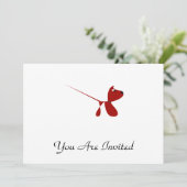 かわいい子犬の漫画 招待状 (スタンド正面)