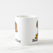 かわいい子犬の獣医ガール コーヒーマグカップ (中央)