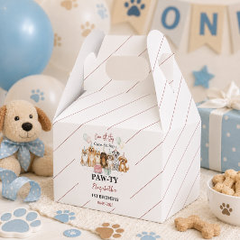 かわいい子犬の男の子1歳の誕生日 | パーティータイムファースト フェイバーボックス