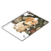 かわいい子犬の研究室レトリバー ノートブック (左側)