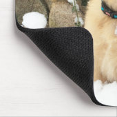 かわいい子犬の研究室レトリバー マウスパッド (コーナー)