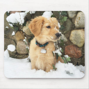 かわいい子犬の研究室レトリバー マウスパッド