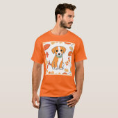 かわいい子犬の秋作品 Tシャツ (正面フル)
