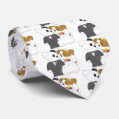 かわいい子犬の結婚 ネクタイ (ロール)