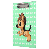 かわいい子犬の耐久のクリップボード|の手紙 + 大きさで分類されるA4 クリップボード (左)