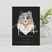 かわいい子犬の肉球ライフパーティー 招待状 (スタンド正面)