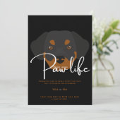 かわいい子犬の肉球ライフパーティー 招待状 (スタンド正面)