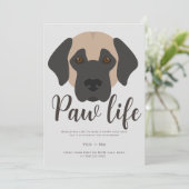 かわいい子犬の肉球ライフパーティー 招待状 (スタンド正面)