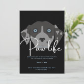 かわいい子犬の肉球ライフパーティー 招待状 (スタンド正面)