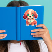 かわいい子犬の装飾シール シール