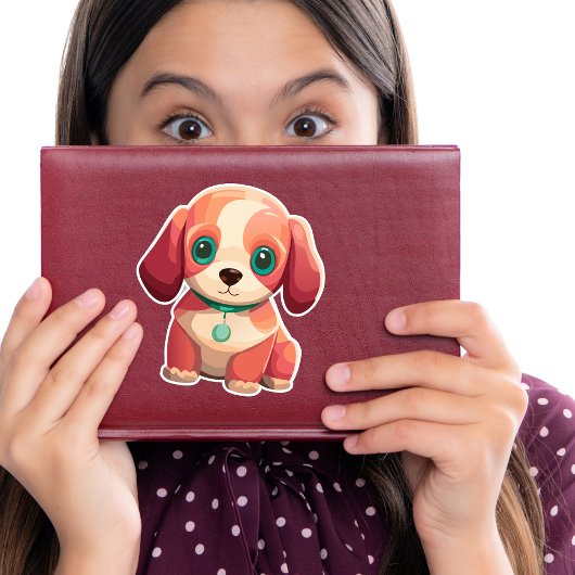 かわいい子犬の装飾シール シール