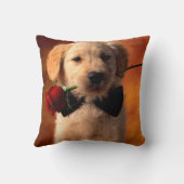 かわいい子犬の装飾用クッション クッション (裏面)