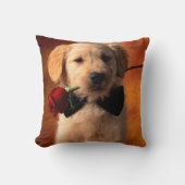 かわいい子犬の装飾用クッション クッション (正面)