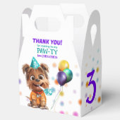 かわいい子犬の誕生日パーティー フェイバーボックス (オープン)
