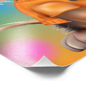 かわいい子犬の誕生日パーティー フォトプリント            (角)