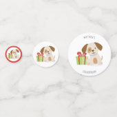 かわいい子犬の誕生日 コンフェッティ (正面)