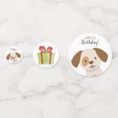 かわいい子犬の誕生日 コンフェッティ (裏面)