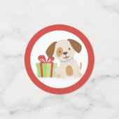 かわいい子犬の誕生日 コンフェッティ (スモール正面)