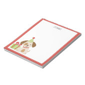 かわいい子犬の誕生日 ノートパッド (回転)