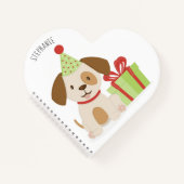 かわいい子犬の誕生日 ノートブック (正面)