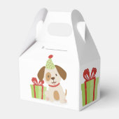 かわいい子犬の誕生日 フェイバーボックス (正面サイド)